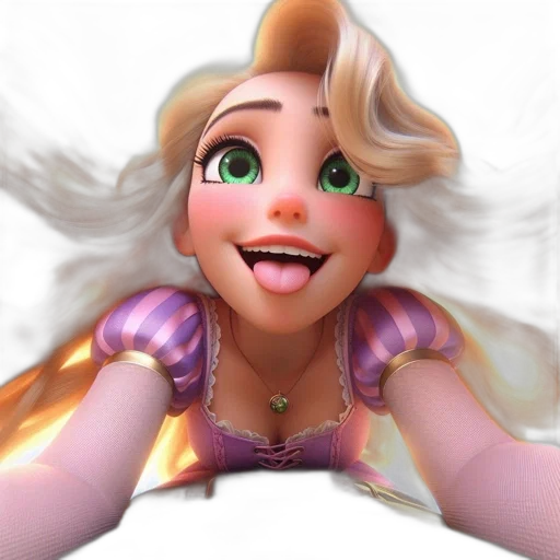 face, staff, crown, 3d render, photorealistic, cartoon, fantasy art, cheerful transparent PNG cut-out