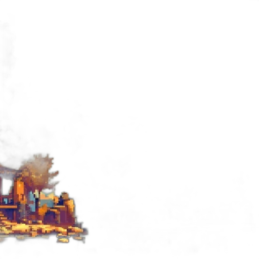 weapon, crown, staff, concept art, pixel art, fantasy art, watercolor, fog transparent PNG cut-out