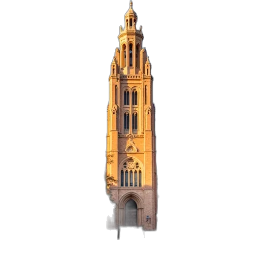 building, dress, 3d render, photorealistic transparent PNG cut-out