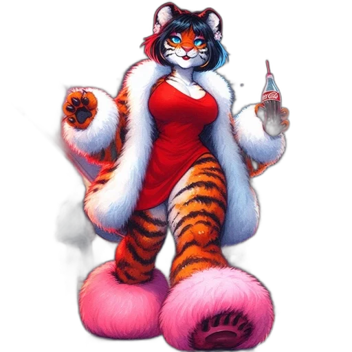 staff, bottle, concept art, pixel art, fantasy art, watercolor, humanoid, tiger transparent PNG cut-out