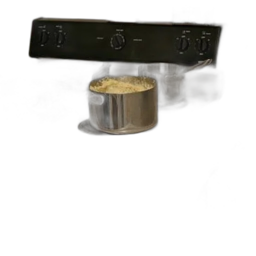 jewelry, weapon, staff, food, 3d render, stove, pots, burners transparent PNG cut-out