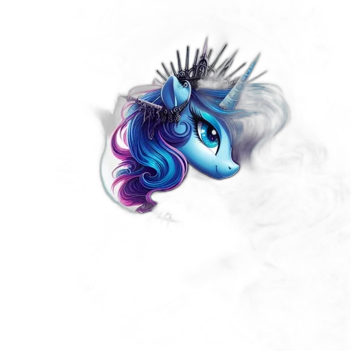 dragon, hair, mask, crown, fantasy art, concept art, photorealistic, pixel art transparent PNG cut-out