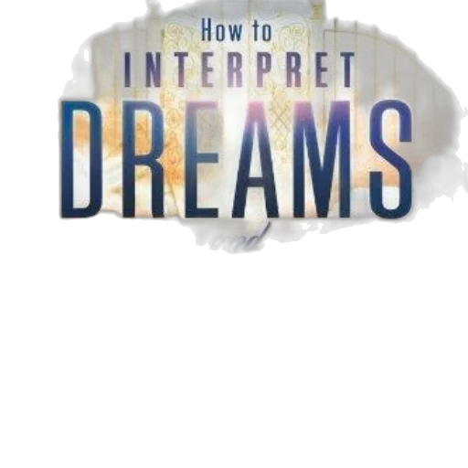 book, cover, title, how, interpret, dreams, visions, featuring transparent PNG cut-out