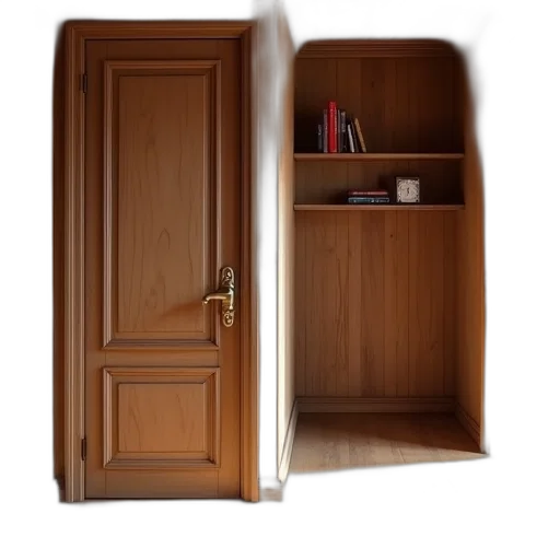 furniture, staff, dress, face, 3d render, photorealistic, concept art, hallway transparent PNG cut-out
