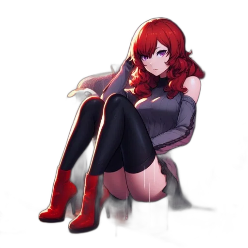 dress, staff, weapon, robot, pixel art, anime, concept art, fantasy art transparent PNG cut-out