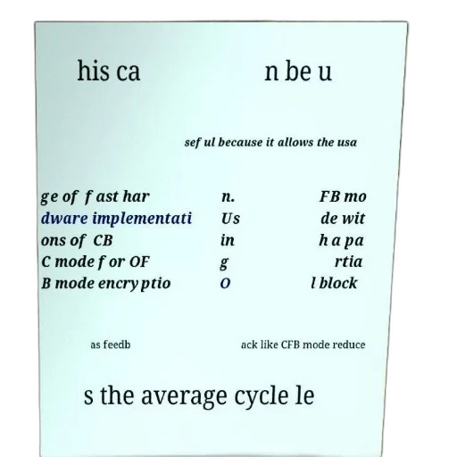 text-based, image, discussing, usefulness, fast, hardware, implementations, ofb transparent PNG cut-out