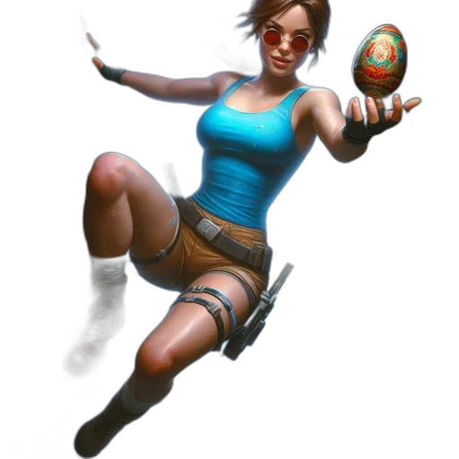 staff, concept art, fantasy art, 3d render, pixel art, female, character, adventurous transparent PNG cut-out