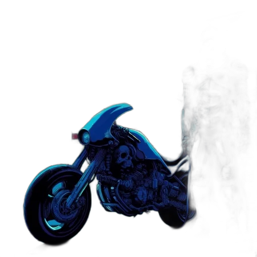 weapon, car, concept art, comic book art, photorealistic, pixel art, blue, futuristic transparent PNG cut-out
