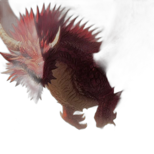 dragon, creature, animal, weapon, concept art, fantasy art, 3d render, photorealistic transparent PNG cut-out