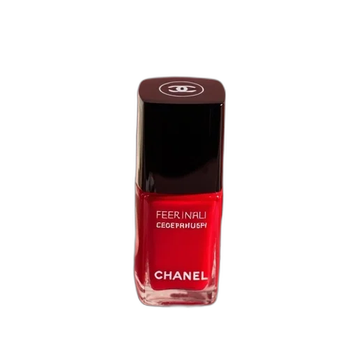 bottle, red, white, chanel, nail, polish, next, box transparent PNG cut-out