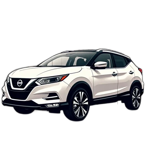 car, 3d render, nissan, crossover transparent PNG cut-out