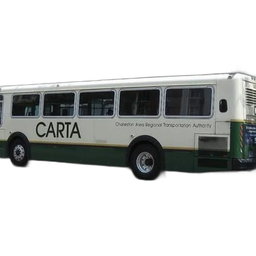 car, 3d render, photorealistic, carta, bus, parked, street, front transparent PNG cut-out