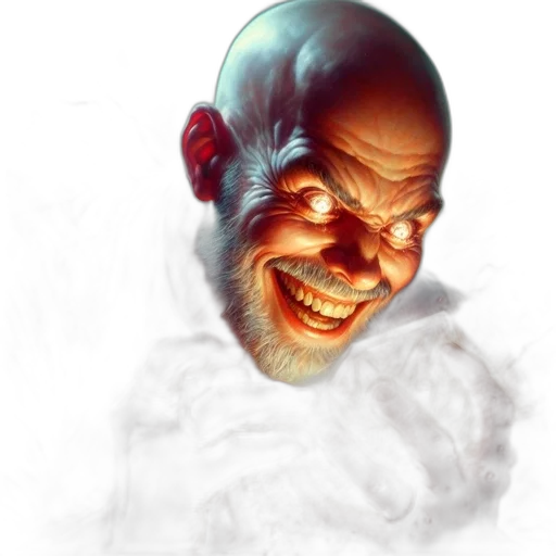 face, staff, mask, creature, concept art, photorealistic, fantasy art, 3d render transparent PNG cut-out