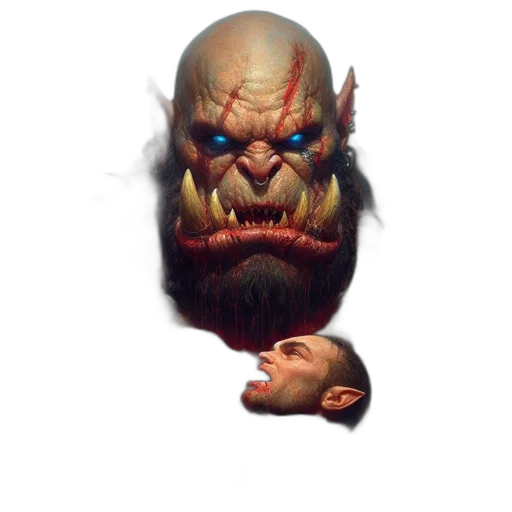 face, mask, creature, staff, concept art, pixel art, photorealistic, fantasy art transparent PNG cut-out