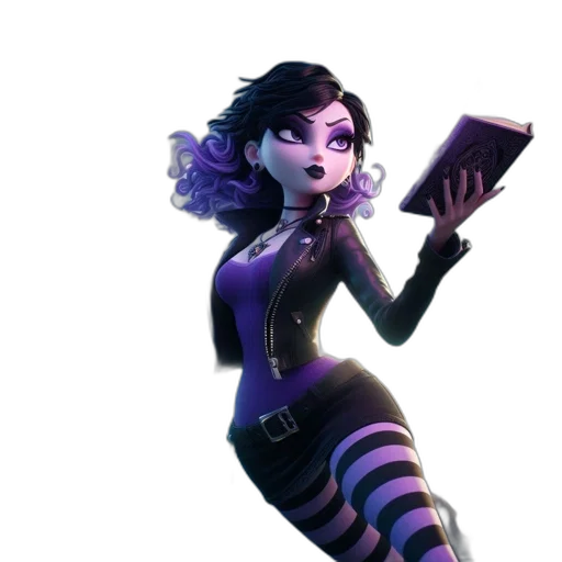 staff, concept art, fantasy art, comic book art, 3d render, dark, monochrome, animated transparent PNG cut-out