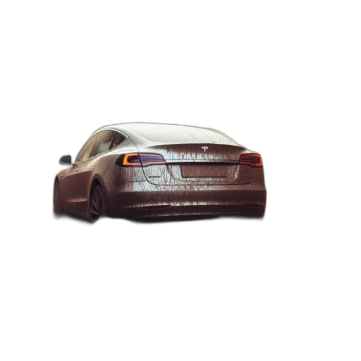 car, 3d render, photorealistic, concept art, modern, possibly, tesla, navigates transparent PNG cut-out