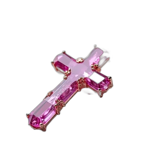 jewelry, weapon, sword, crown, 3d render, vaporwave, close-up, pink transparent PNG cut-out