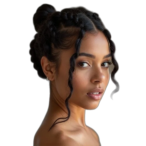 hair, jewelry, face, crown, photorealistic, fantasy art, concept art, cartoon transparent PNG cut-out