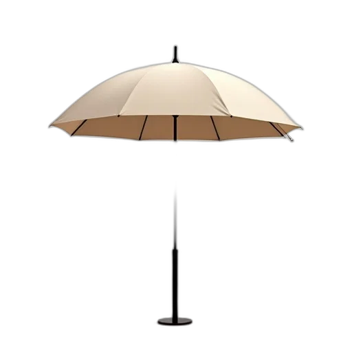 umbrella, staff, hat, furniture, 3d render, photorealistic, concept art, rain transparent PNG cut-out
