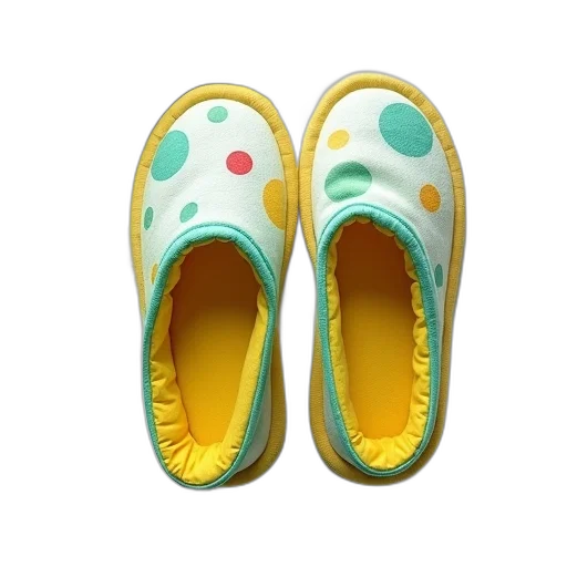 shoes, 3d render, photorealistic, pastel, colorful, pair, polka, dot transparent PNG cut-out