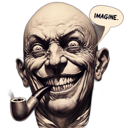 mask, face, comic book art, concept art, cartoon, photorealistic, elderly, man transparent PNG cut-out