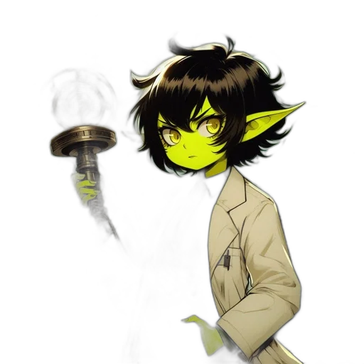 staff, mask, weapon, creature, fantasy art, concept art, pixel art, anime transparent PNG cut-out