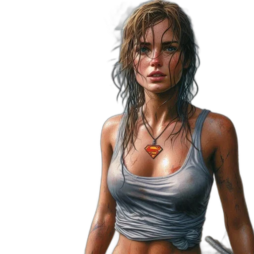 face, weapon, jewelry, dress, photorealistic, oil painting, concept art, fantasy art transparent PNG cut-out