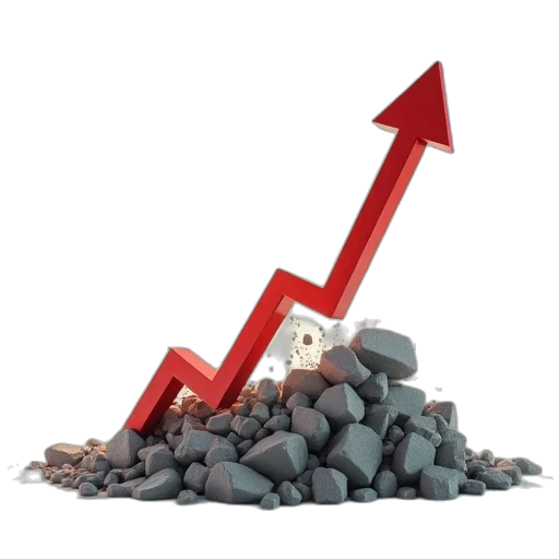 destruction, business, growth, arrow transparent PNG cut-out