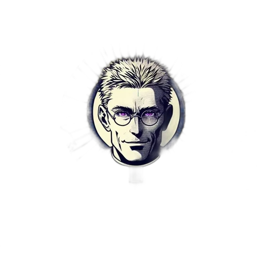 face, staff, jacket, mask, comic book art, cartoon, concept art, pixel art transparent PNG cut-out