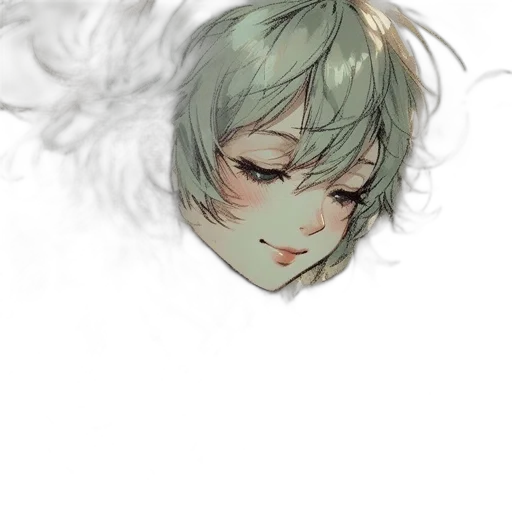 mask, face, creature, crown, watercolor, photorealistic, concept art, anime transparent PNG cut-out