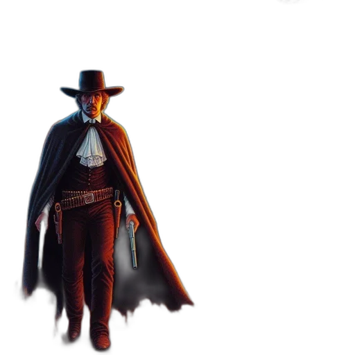 jacket, hat, staff, mask, concept art, comic book art, pixel art, 3d render transparent PNG cut-out