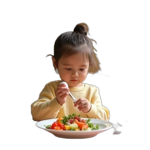 food, face, photorealistic, 3d render transparent PNG cut-out