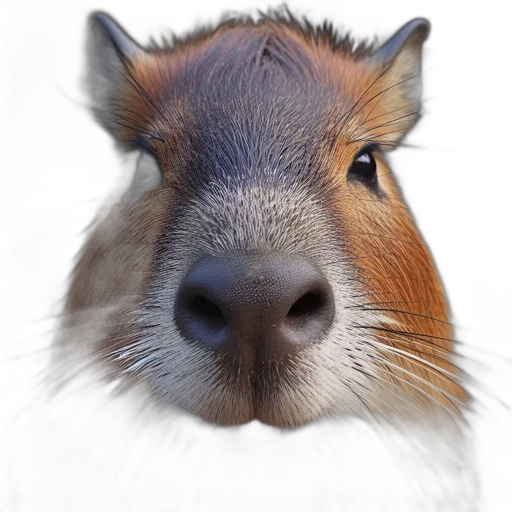animal, face, hat, staff, photorealistic, 3d render, concept art, oil painting transparent PNG cut-out