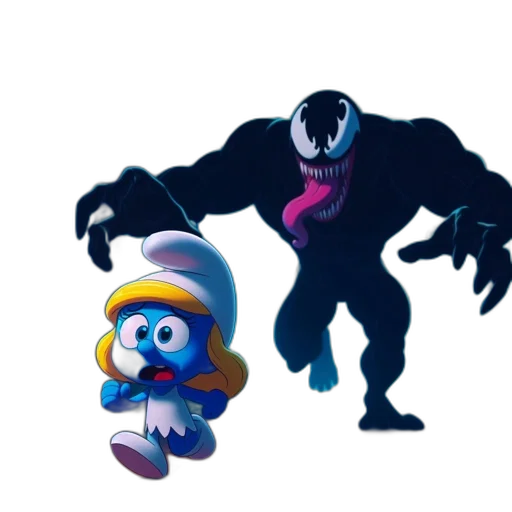 creature, concept art, 3d render, pixel art, blue, dark, spooky, woodland transparent PNG cut-out