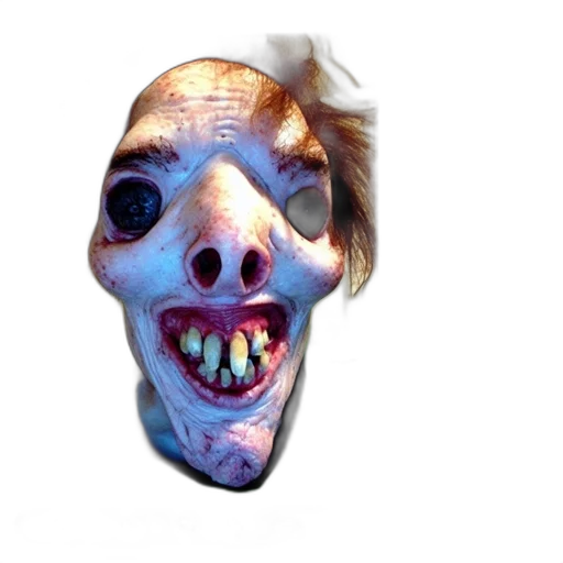 mask, face, creature, staff, photorealistic, 3d render, concept art, individual transparent PNG cut-out