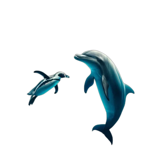 animal, creature, concept art, 3d render, pixel art, fantasy art, underwater, blue transparent PNG cut-out
