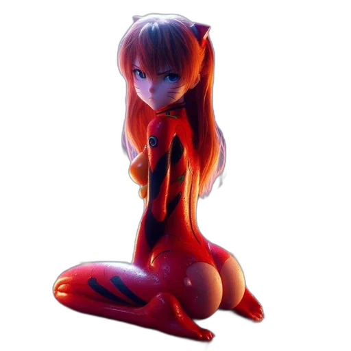 creature, robot, dress, animal, 3d render, anime, concept art, fantasy art transparent PNG cut-out