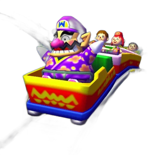 car, weapon, crown, furniture, 3d render, concept art, rollercoaster, setting transparent PNG cut-out