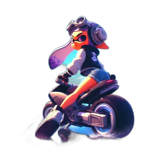 weapon, robot, jacket, car, concept art, 3d render, pixel art, vaporwave transparent PNG cut-out