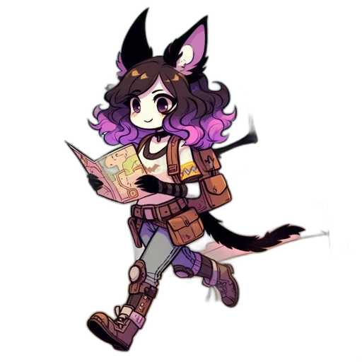 staff, weapon, creature, animal, pixel art, fantasy art, concept art, anime transparent PNG cut-out