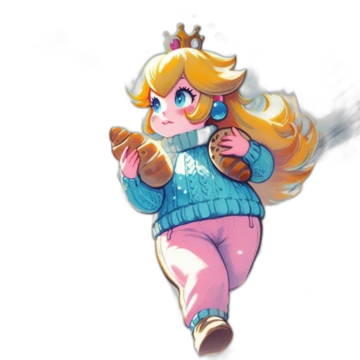 dress, crown, staff, weapon, concept art, pixel art, watercolor, fantasy art transparent PNG cut-out