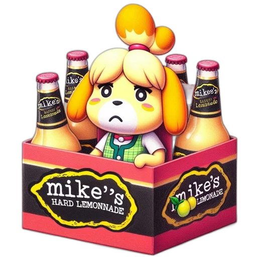 food, bottle, 3d render, concept art, cartoon, dog, character, named transparent PNG cut-out