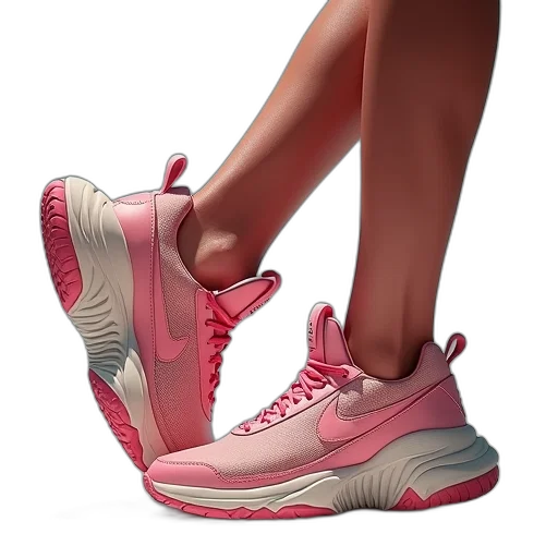 shoes, 3d render, vaporwave, photorealistic, pastel, neon, neo transparent PNG cut-out