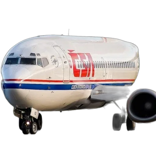 3d render, photorealistic, czech, airlines, plane, runway, captured, mark transparent PNG cut-out