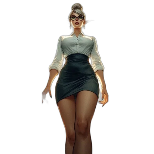 dress, staff, concept art, fantasy art, 3d render, photorealistic, earth tones, monochrome transparent PNG cut-out