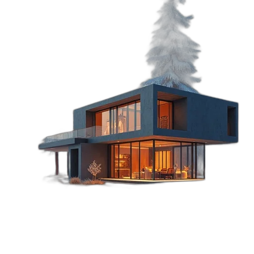 building, 3d render, concept art, photorealistic transparent PNG cut-out