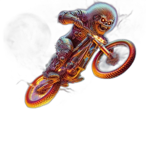 creature, dragon, robot, staff, concept art, fantasy art, comic book art, 3d render transparent PNG cut-out