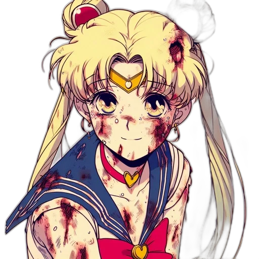 anime, pixel art, concept art, cartoon, red, animated, character, depicted transparent PNG cut-out