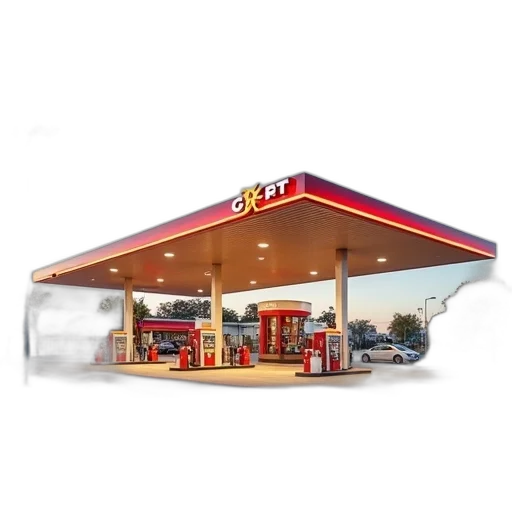 car, food, building, 3d render transparent PNG cut-out