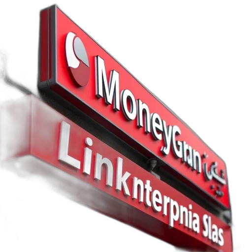 3d render, close-up, view, building, facade, various, business, signs transparent PNG cut-out